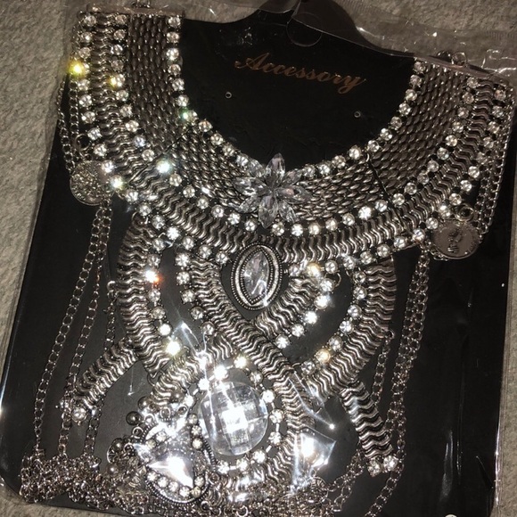 ❤️ Tribal Goddess Silver STATEMENT NECKLACE *NWT* - Picture 8 of 8